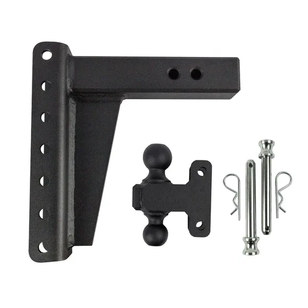 HD208 – BULLETPROOF Trailer Hitch Ball Mount, For 2 Inch Receiver Lockable (Lock Sold Separate) 22000 Pound Gross Tra...